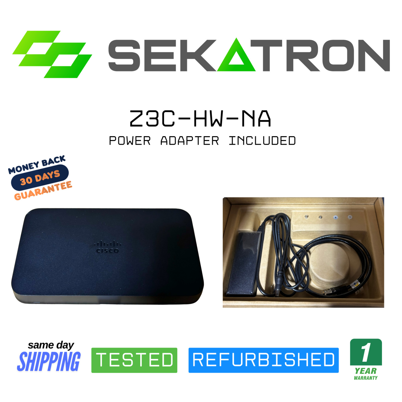 ♻️ Cisco Meraki Z3C-HW-NA Cloud-Managed Teleworker Gateway with LTE – ⚡Fast Ship