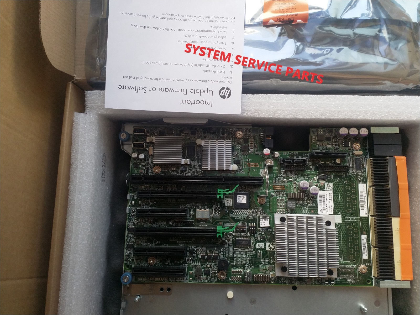 HPE ProLiant DL580 G7 Server MOTHERBOARD PLANAR 591196-001 512843-001 512843-001