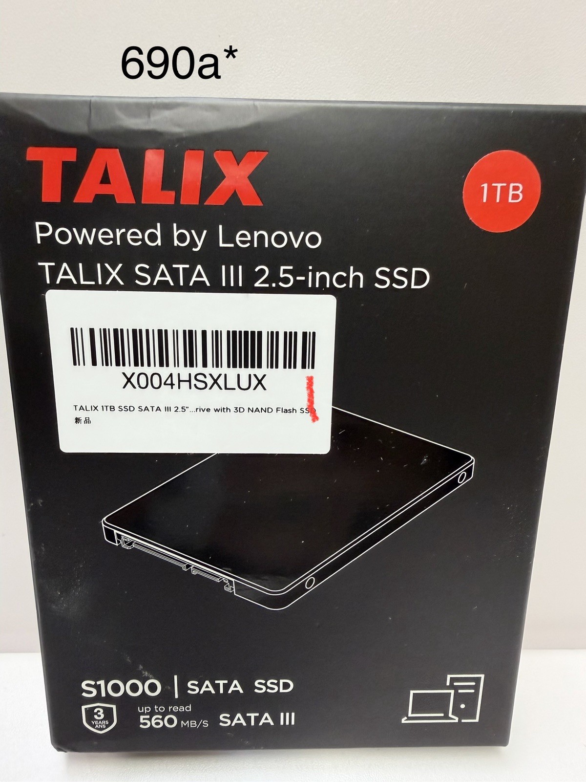 Talix Powered By Lenovo Talix Sata Ill 2.5 Inch SSD 1 TD 560/MB/S