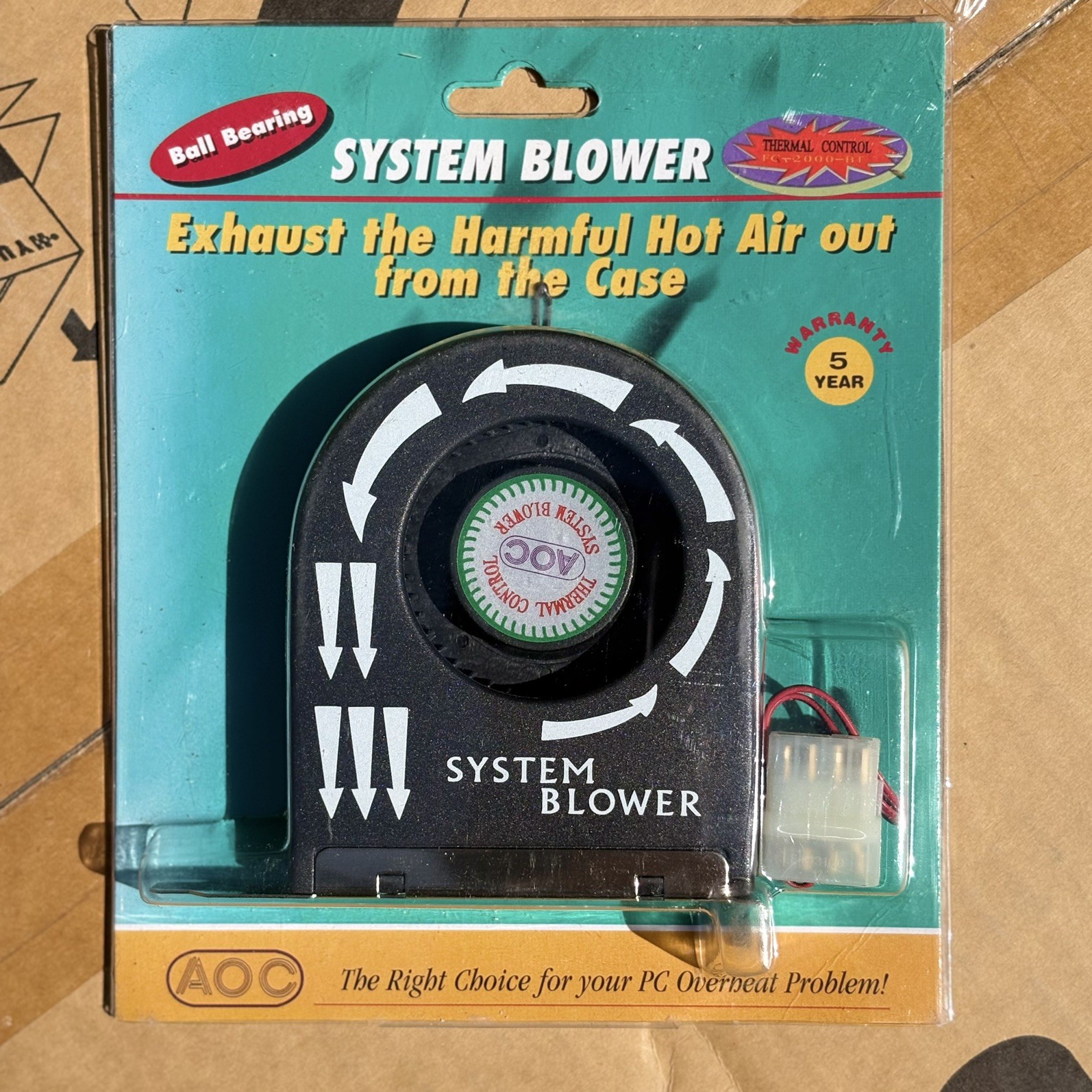 High Airflow Ball Bearing System Blower Case Slot Fan/Graphic Cooler FC-2000BT