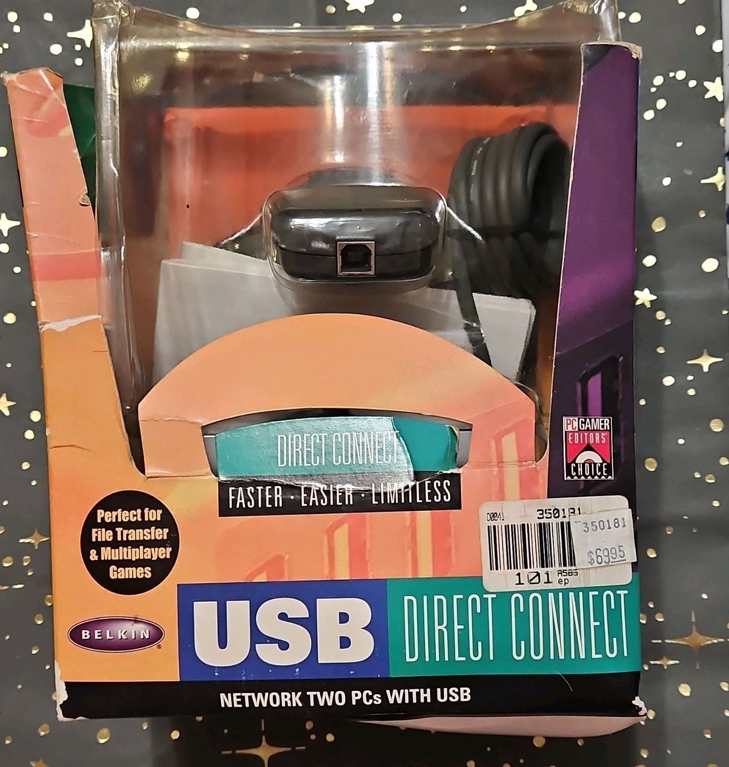 BELKIN - USB DIRECT CONNECT - F5U104 - WINDOWS 98 SE/Me/2000 - SEALED - VINTAGE