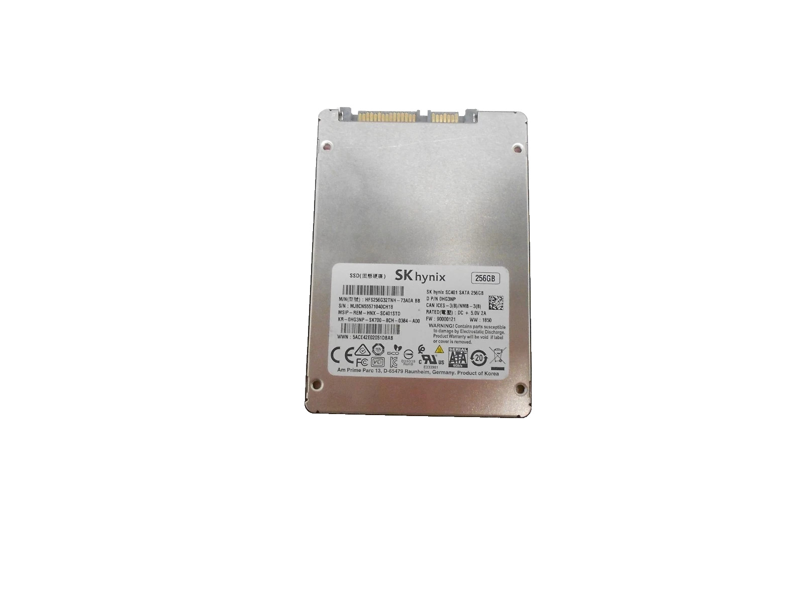 SK Hynix SATA SSD 256GB Hard drive HFS256G32TNH-73A0A Dell HG3NP HP 2.5'' PC