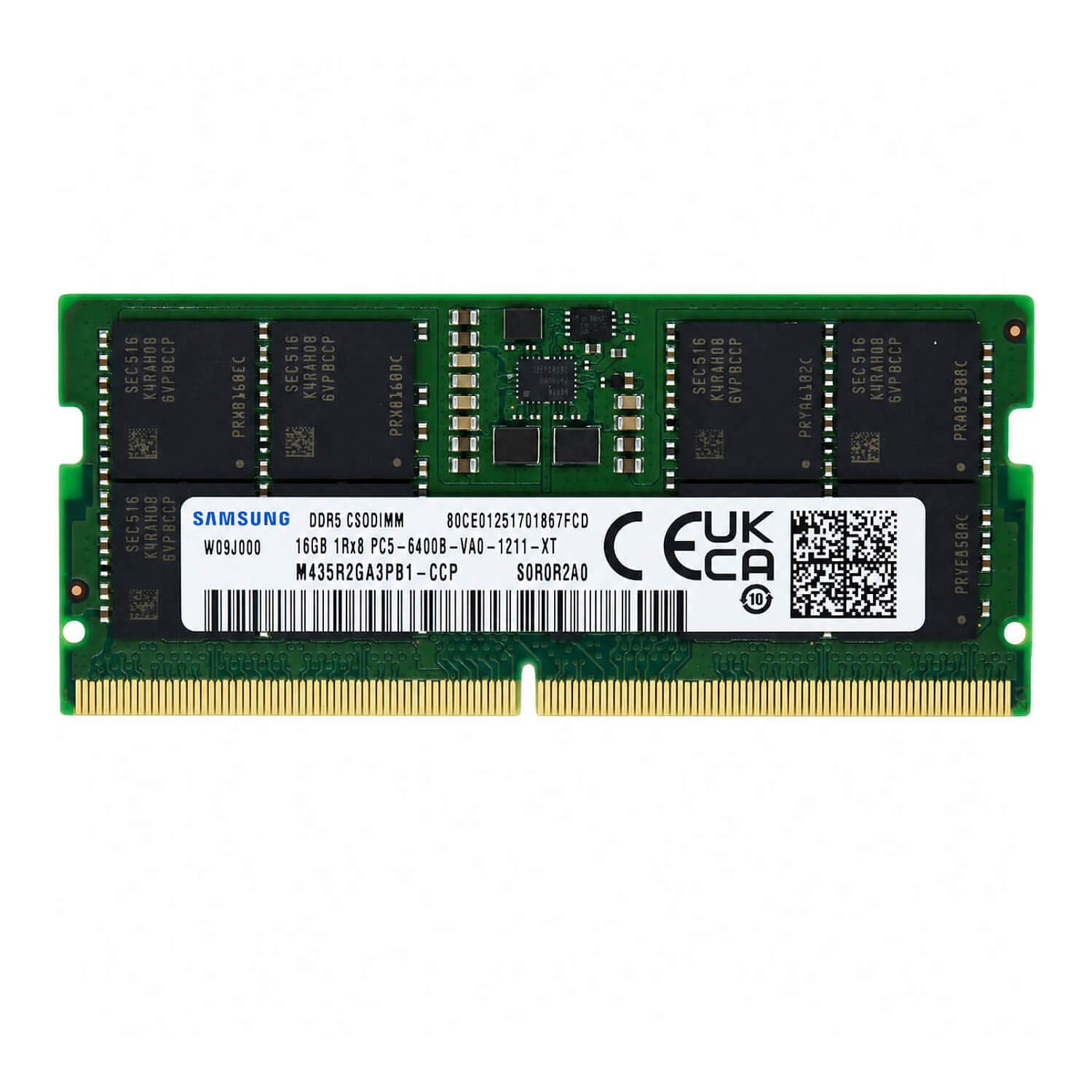 Samsung DDR5 16GB 6400 CL52 CSODIMM M435R2GA3PB1-CCP memory ram