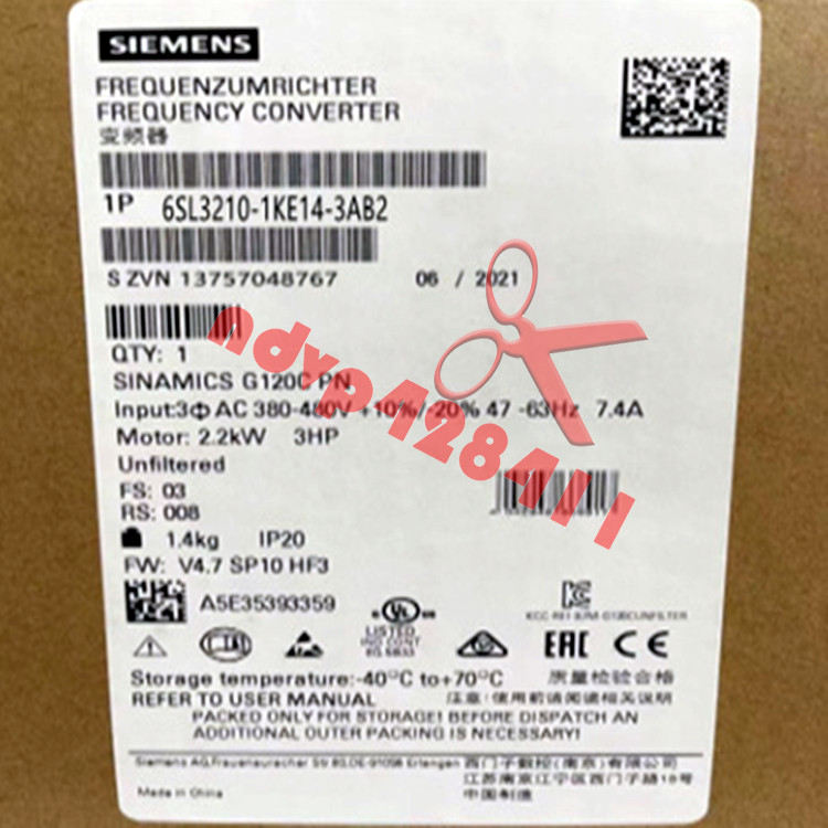 1PC NEW SIEMENS INVERTER 6SL3210-1KE14-3AB2 6SL3 210-1KE14-3AB2