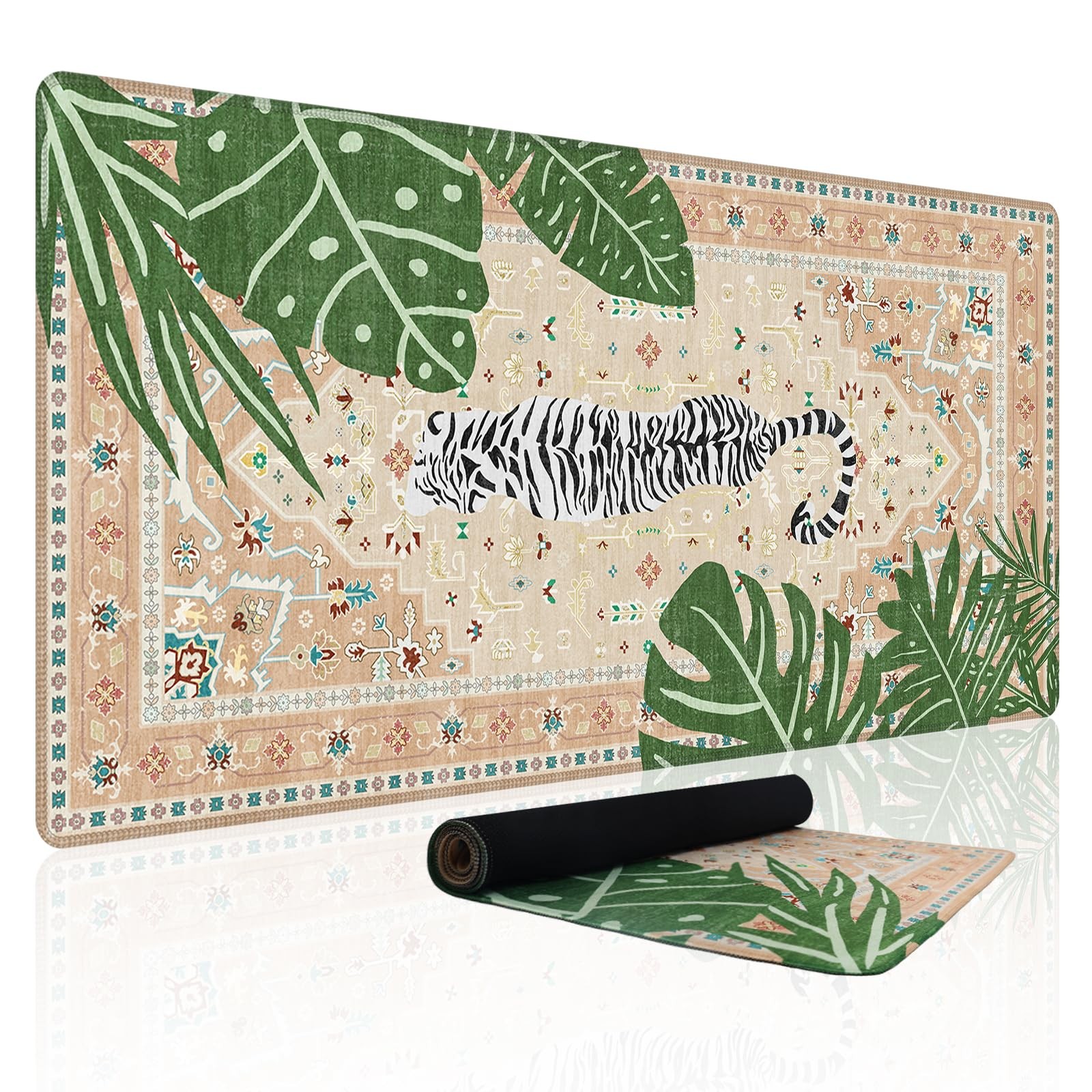 Cute Desk Mat,XXL Extended Large Pad,Gaming Mousepad with Stitched Edge,Non-S...