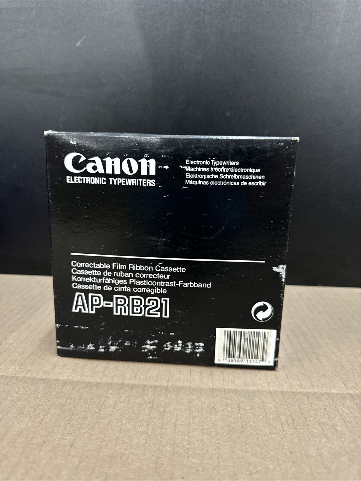 1 box of 6 Canon Electronic Typewriters Correctable Film Ribbon Cassette AP-RB21