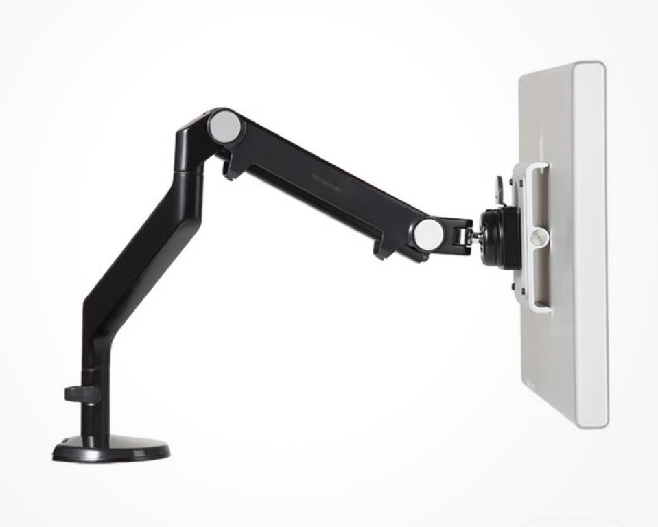 New Humanscale M2 Monitor Arm - Bolt-Through Mount, Black with Black Trim