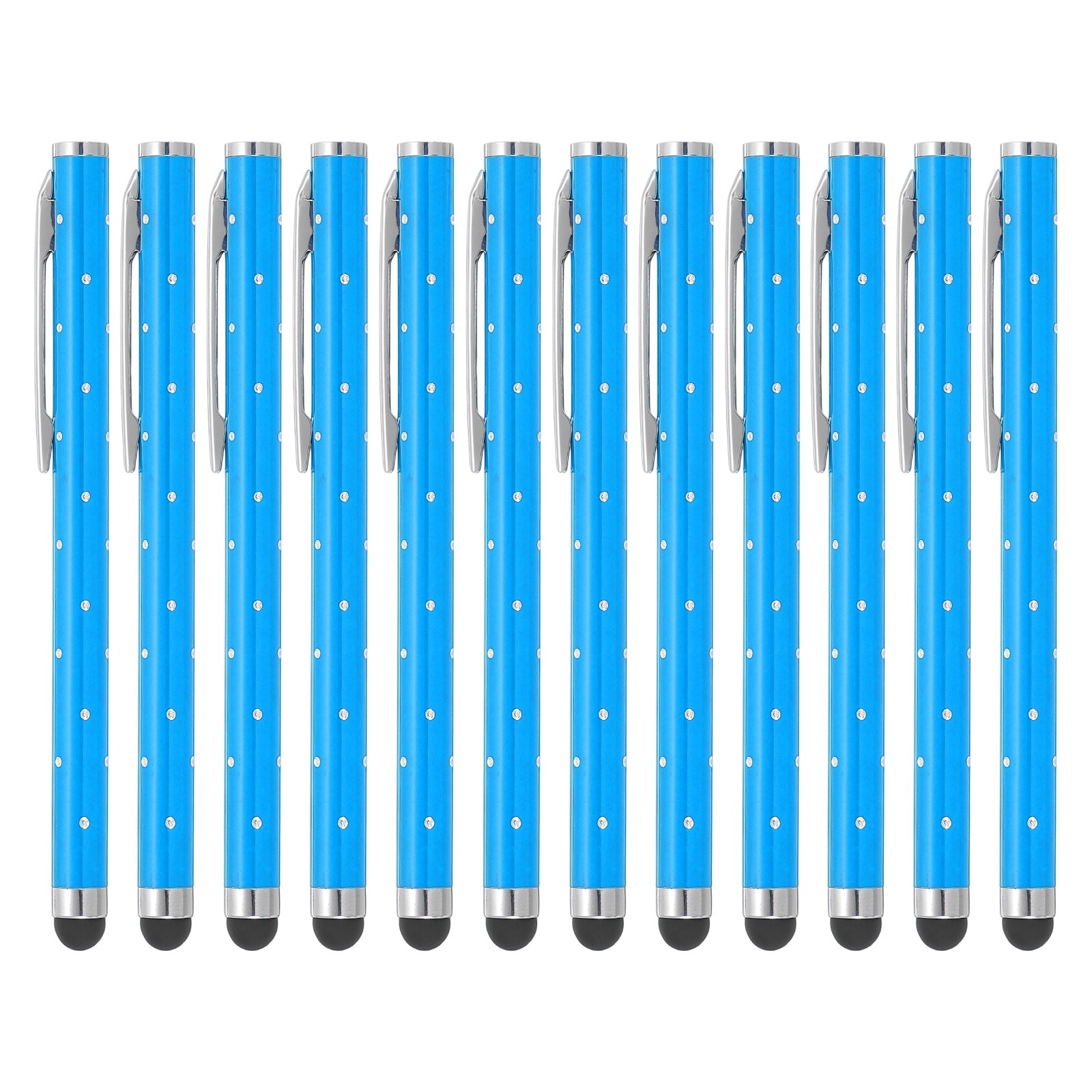 12 Pcs Bling Crystal Stylus Pens for Touch Screens, Blue
