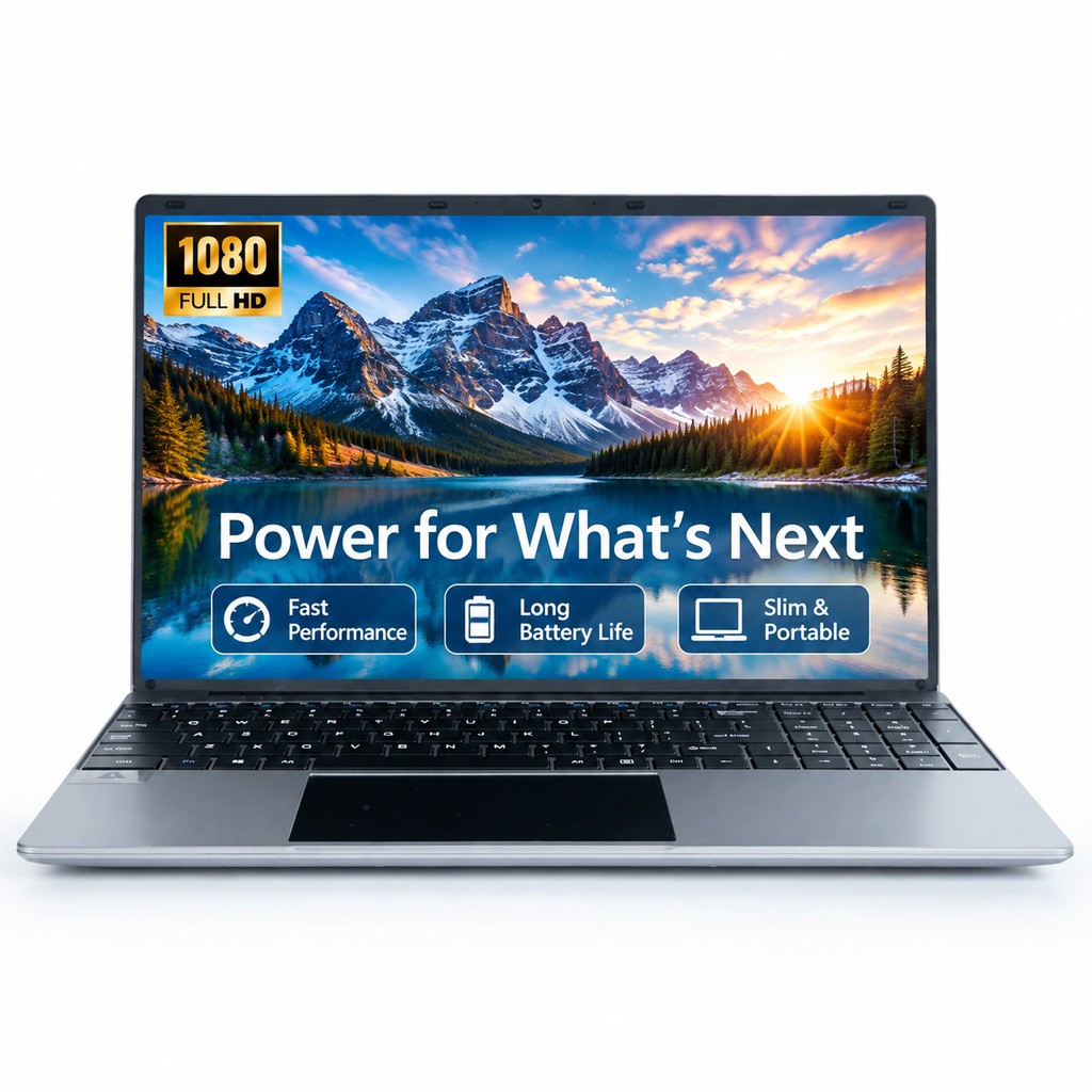 Portable 15.6 inch 512 SSD FHD IPS Laptop Windows 11 Dual Band WiFi Bluetooth
