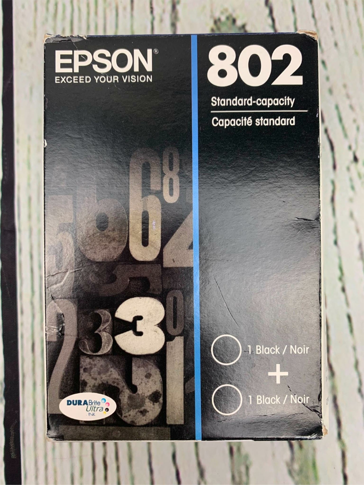 Epson T802120S DURABrite Ultra Black Standard Capacity Cartridge Ink