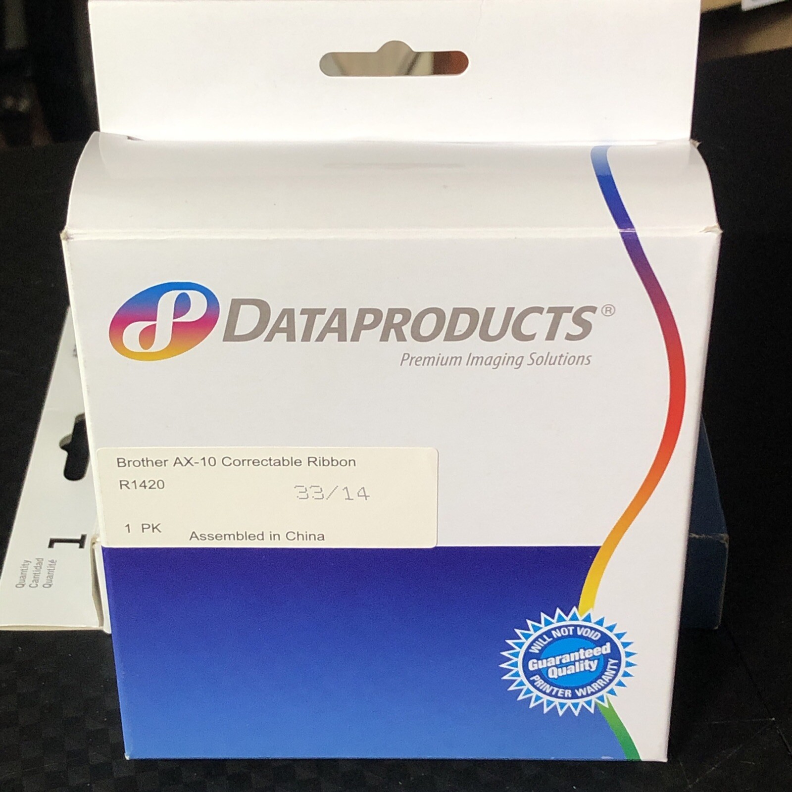 1 Dataproducts R1420 Compatible Ribbon Black Brother AX-10 Correctable 33/14