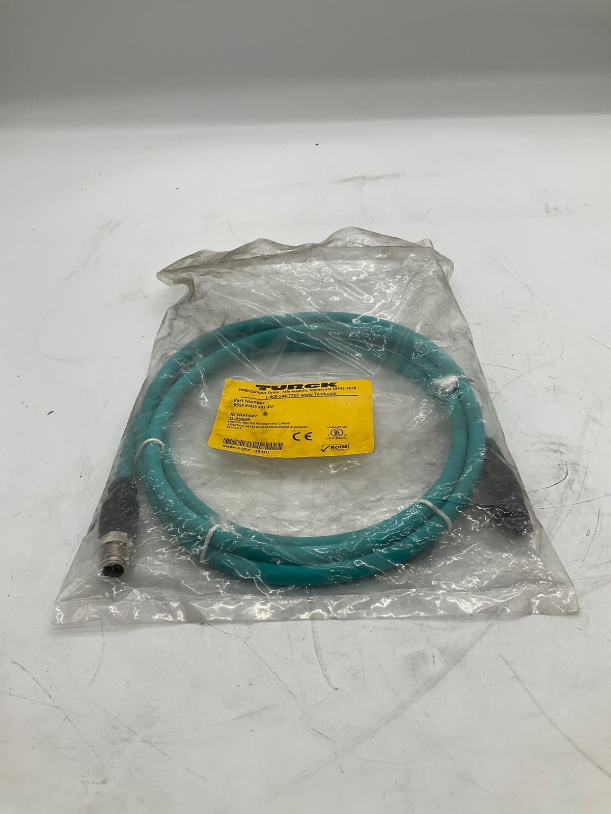 TURCK RSSX-RJ45S-841-2M Ethernet Cordset 2M RJ45 NEW