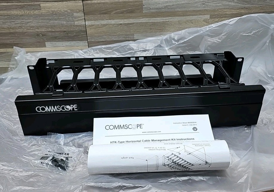 Commscope HTK-19-SS-2U Single Sided Horizontal Cable Management Kit 