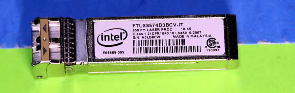 INTEL FTLX8574D3BCV-IT AFBR-709DMZ-IN3 10GB FC SFP+ 850nm SFP E10GSFPSR