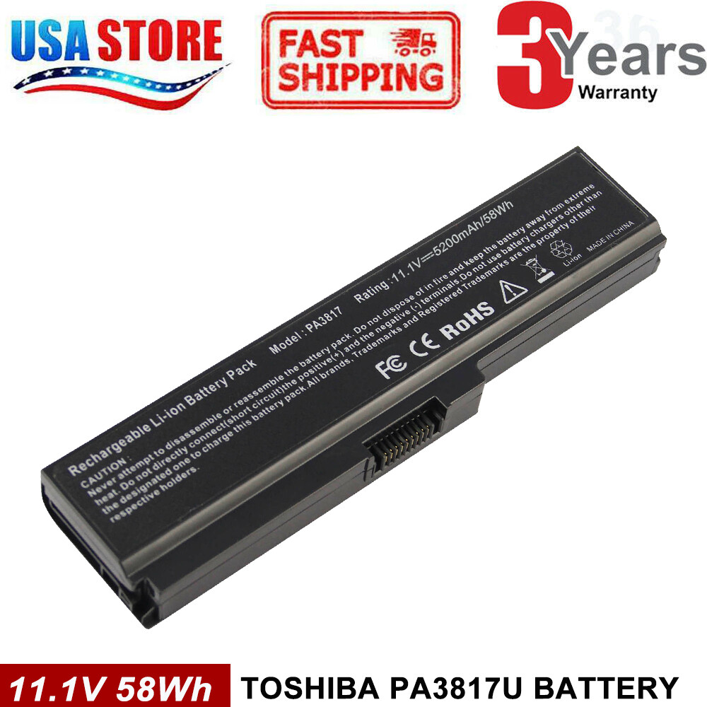 For Toshiba Satellite PA3817U-1BRS PABAS228 Laptop Replace Li-ion Battery