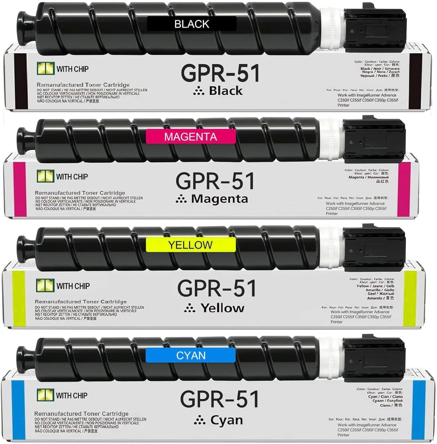 GPR-51 Toner Cartridge for Canon imageRUNNER ADVANCE C250 C250iF C350 C350iF ज़