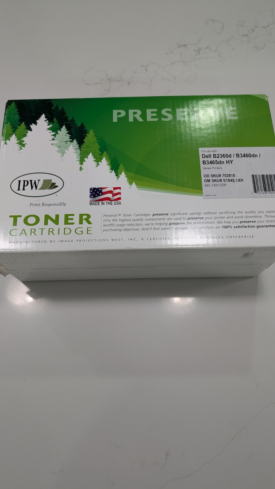 IPW Print Cartridge For Use With Dell B3460dn - B2360d - B3465dn Printers 20k