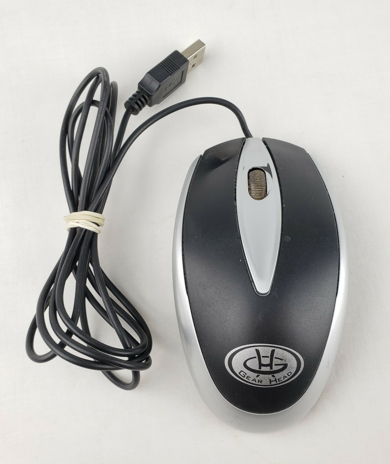 Gear Head 3 Button Lighted Optical Computer Mouse Model OM3700UP USB/PS2
