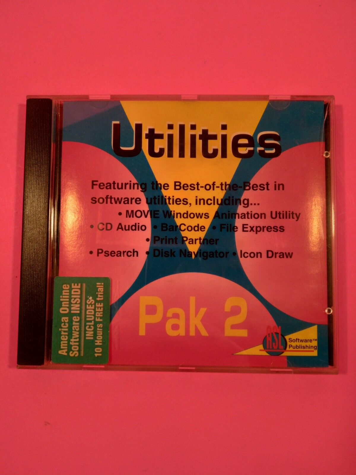 Vintage Software Microsoft DOS Windows Pak 2 Educational Utilities CD Retro comp