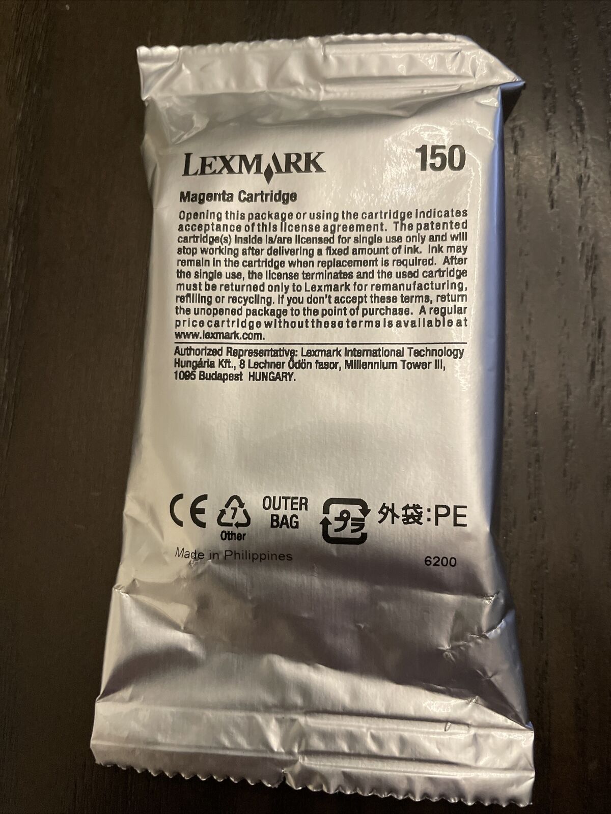 NEW Genuine Lexmark 150 Magenta Ink Cartridge SEALED NO BOX TD 