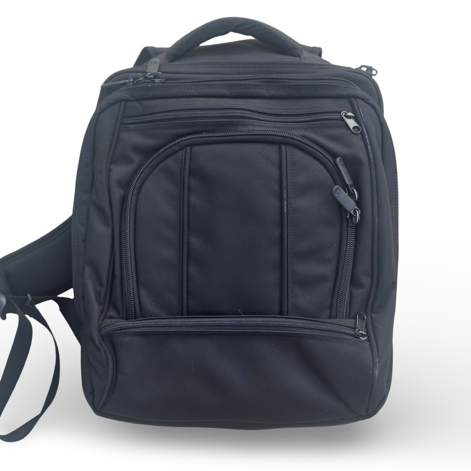 Brenthaven Black Solid Laptop Backpack, Padded Compartment, Adjustable Straps