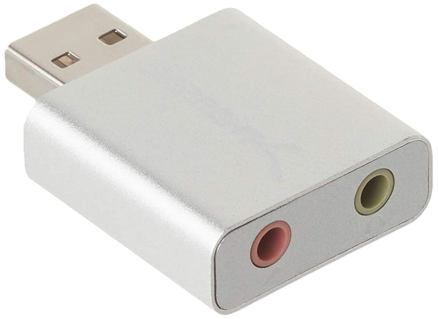 Sabrent Aluminum USB External Stereo Sound Adapter for Windows and Mac. Plug and