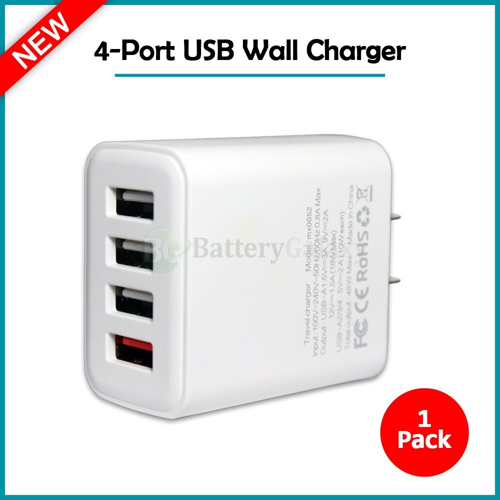 4 Port Quick Charge 4.8A USB Hub Wall Charger for Apple iPad Air 11.0 / Air 13.0