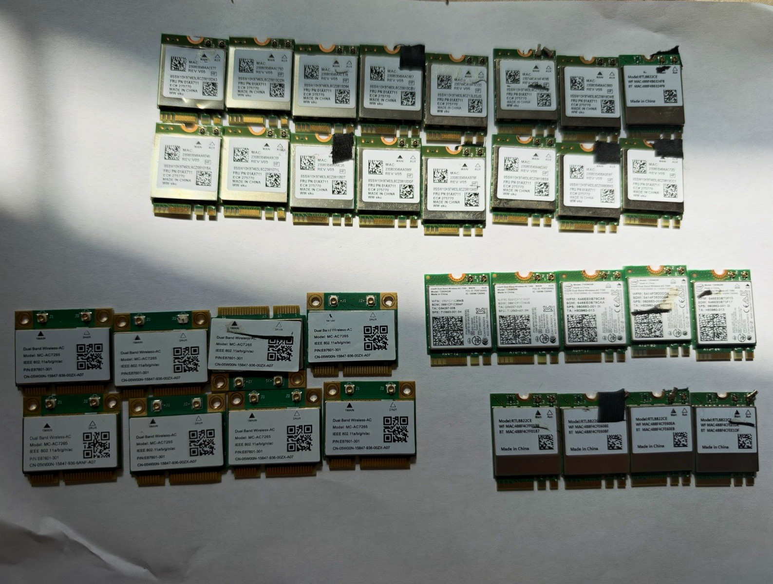 33 PCS Laptop WiFi Wireless Cards – Bulk Lot – $99 OBO