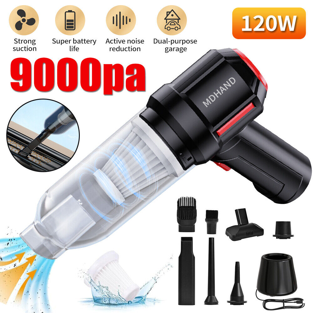 Cordless Wireless Air Blower Handheld Vacuum Cleaner Strong Suction Car Home