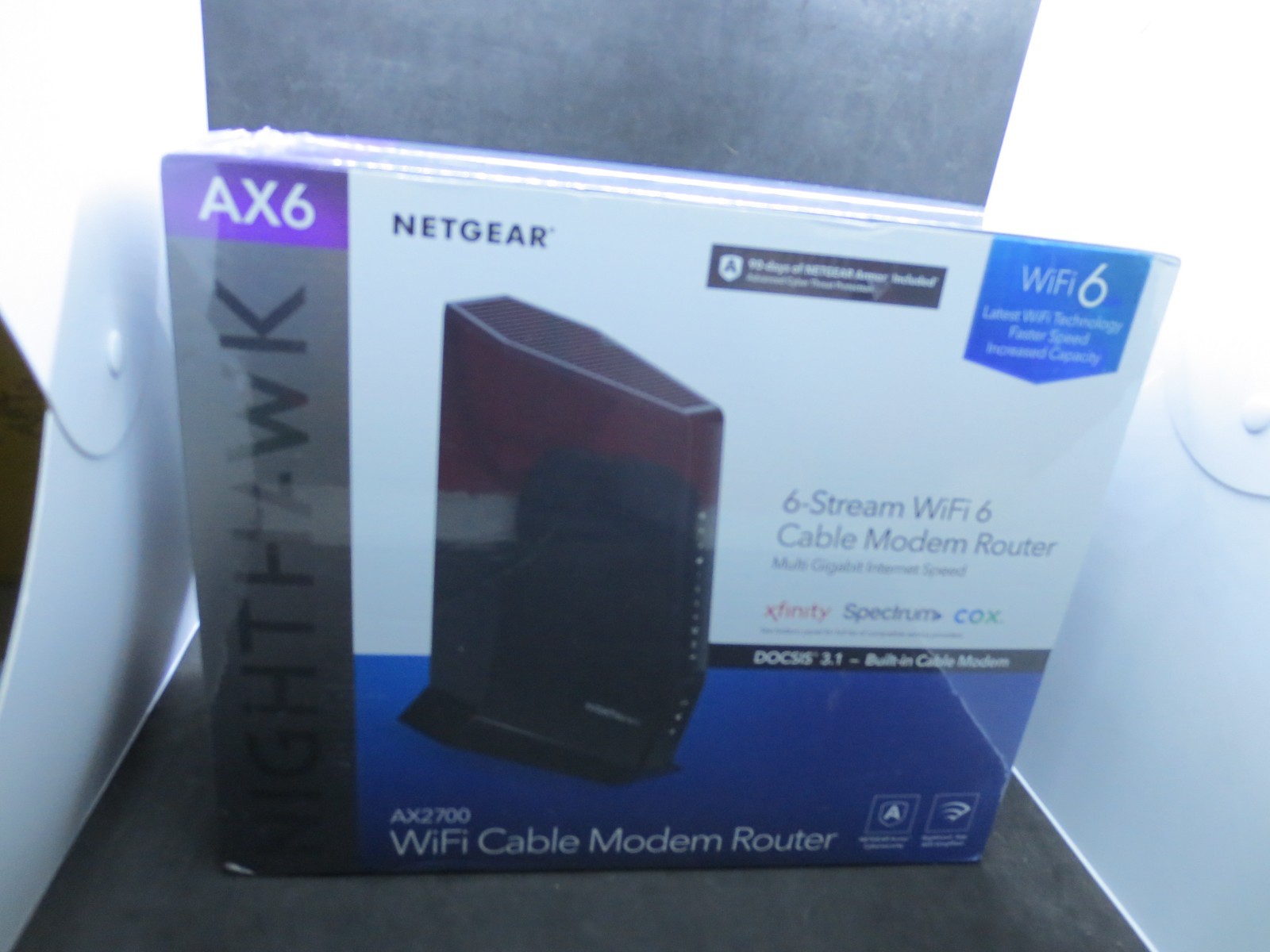 NETGEAR Nighthawk WiFi 6 Cable Modem Router CAX30S-100NAR AX2700 - Brand New