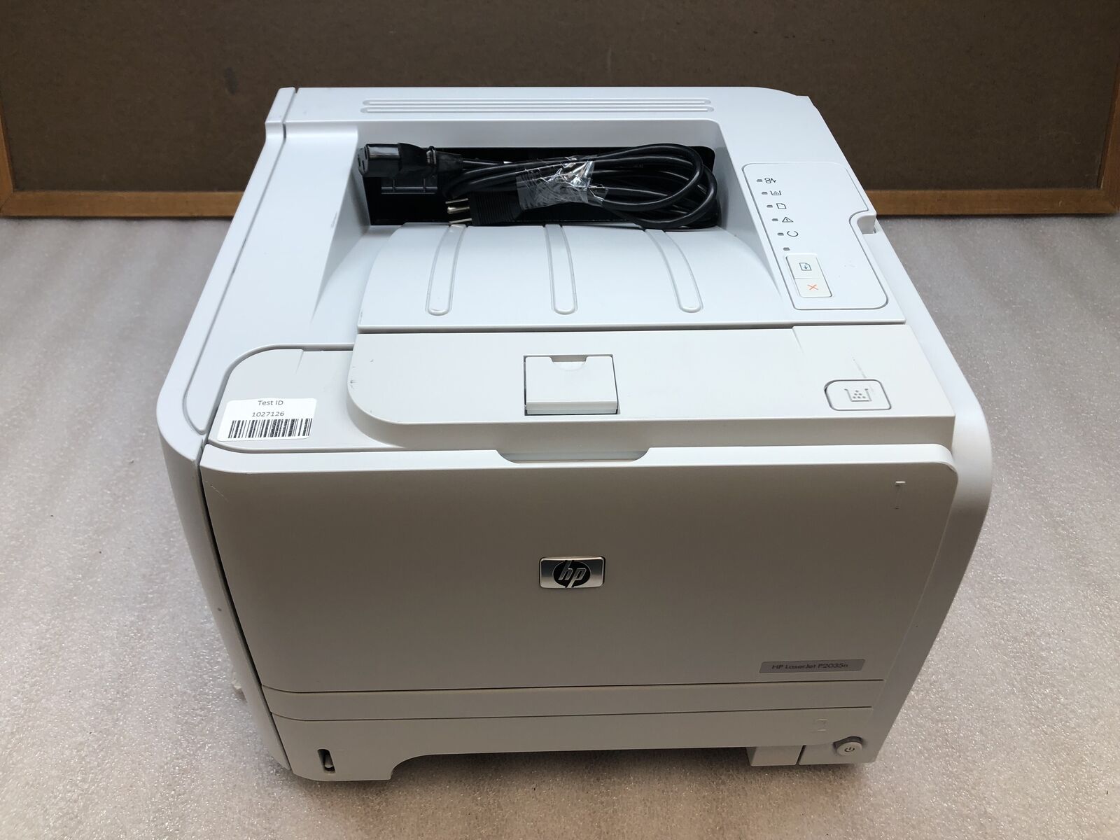 HP LaserJet P2035n Workgroup Monochrome Laser Printer w/TONER&ONLY 2 Pgs -TESTED