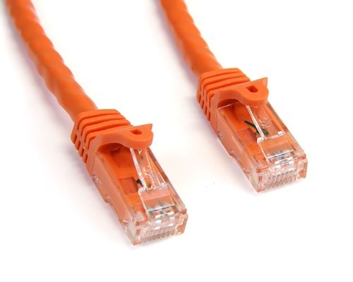 Startech N6PATCH25OR 25ft Cat 6 Network Cable Orange RJ45 M-F