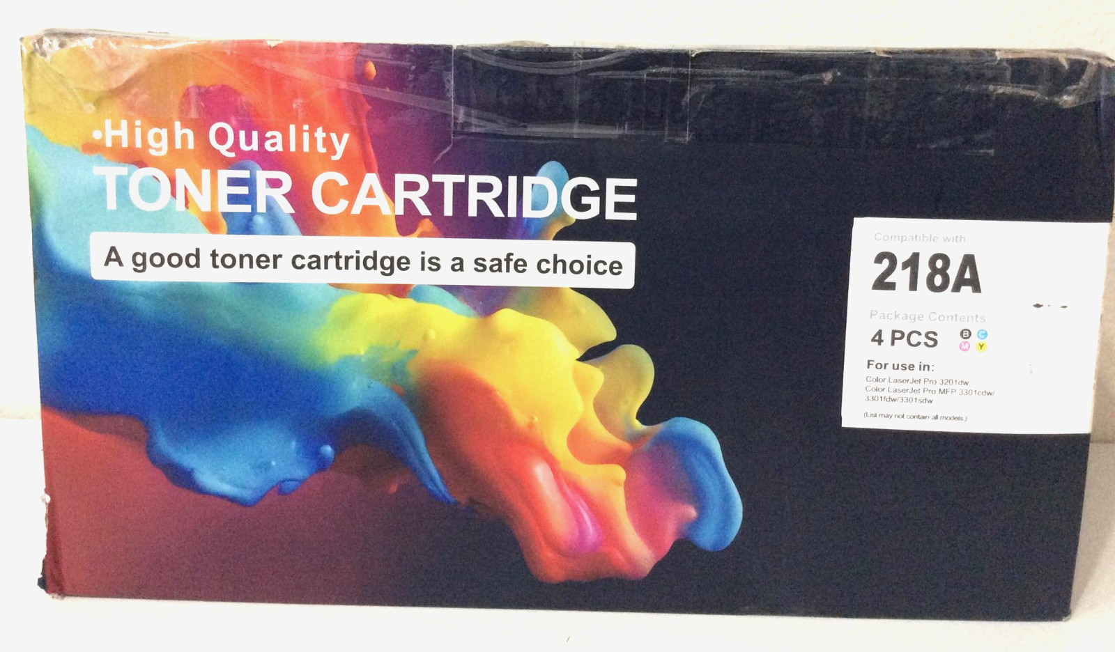 218A Compatible Toner Cartridge 3-Pack for HP Color LaserJet Pro 3201 3301