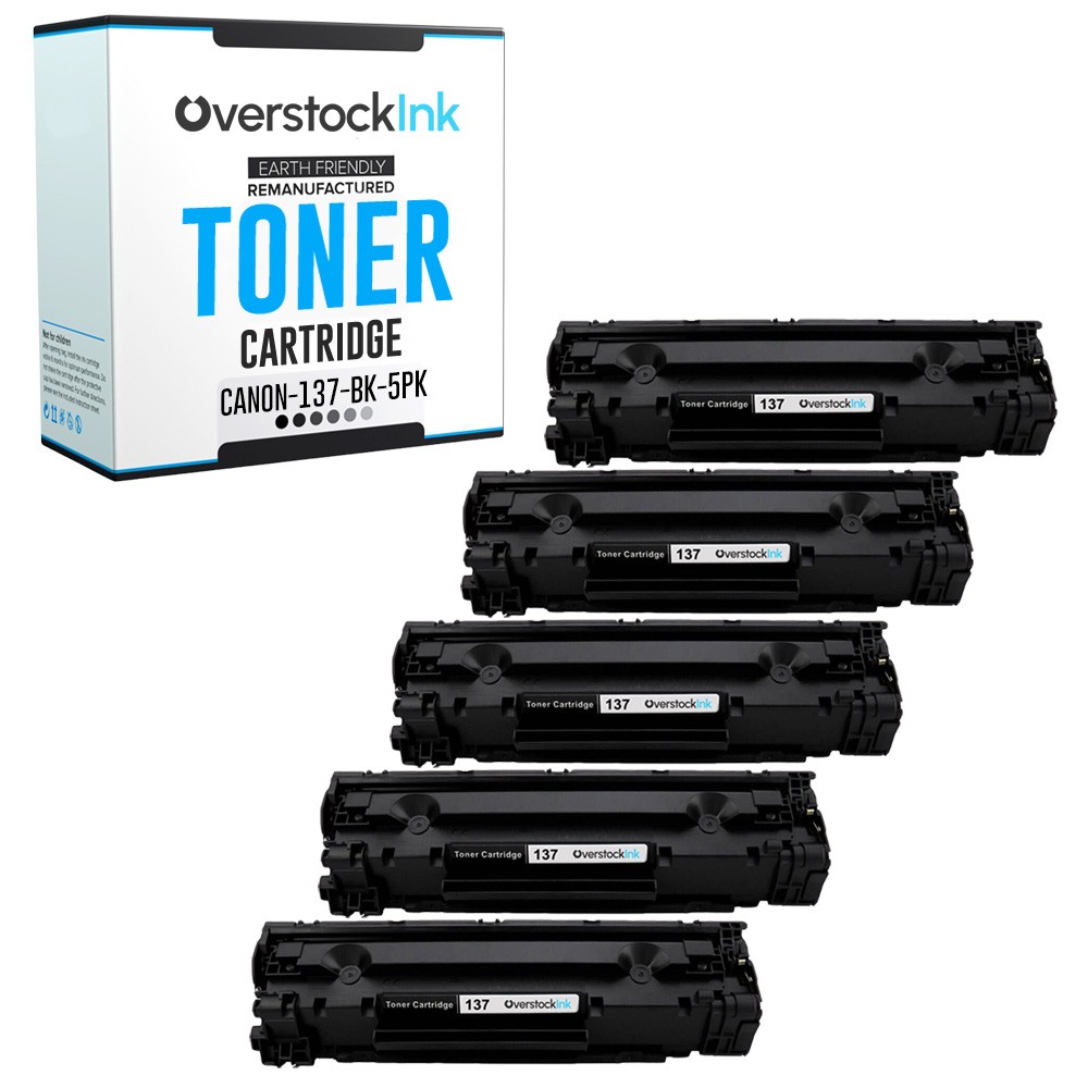 OSI 5-Pack Replacement 137 Toner Cartridges for Canon imageCLASS MF226dn MF227dw