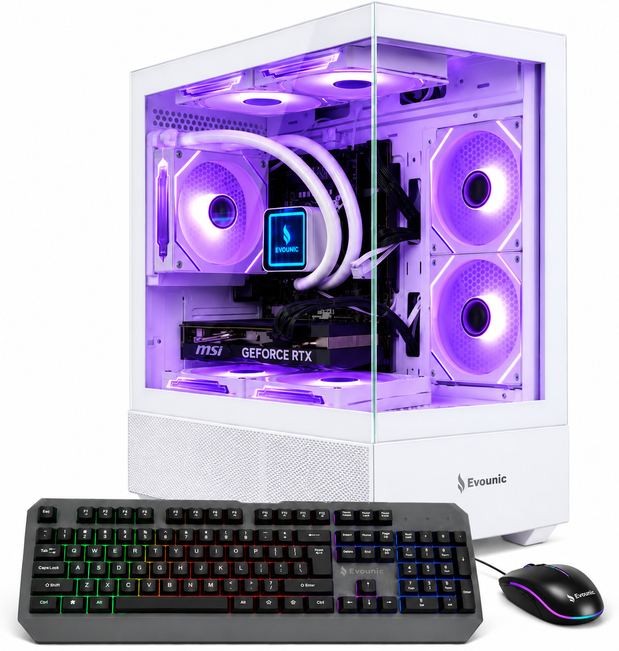 Liquid Cooled Gaming PC Intel 12-Core CPU RX580 64GB RAM 512GB SSD 1TB HDD Win11