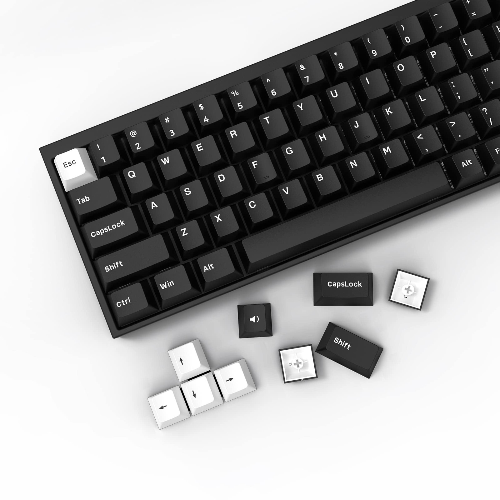 XVX WOB Keycaps 168 Keys, Double Shot PBT Custom Keycap Set, Minimalist Style...