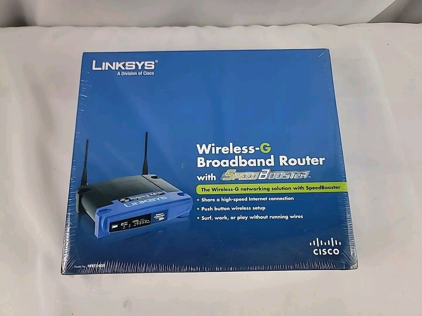Linksys WRT54GS 54 Mbps 4-Port 10/100 Wireless G Router Still In Original Wrap 