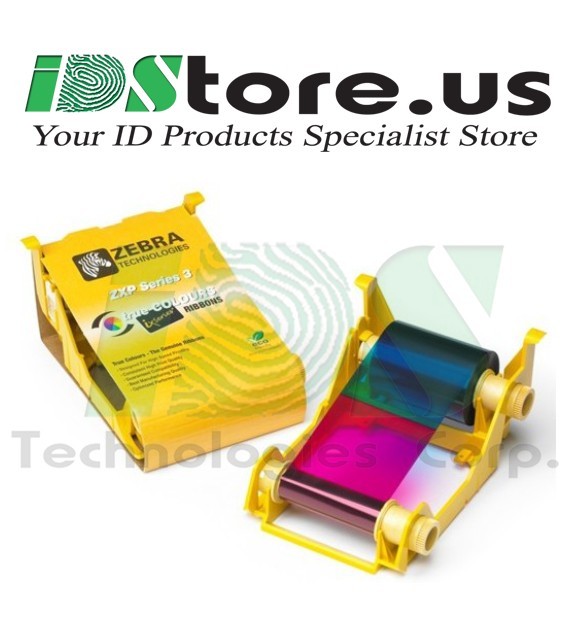 Zebra 800033-348 High-Capacity Color Ribbon - YMCKOK - 230 prints