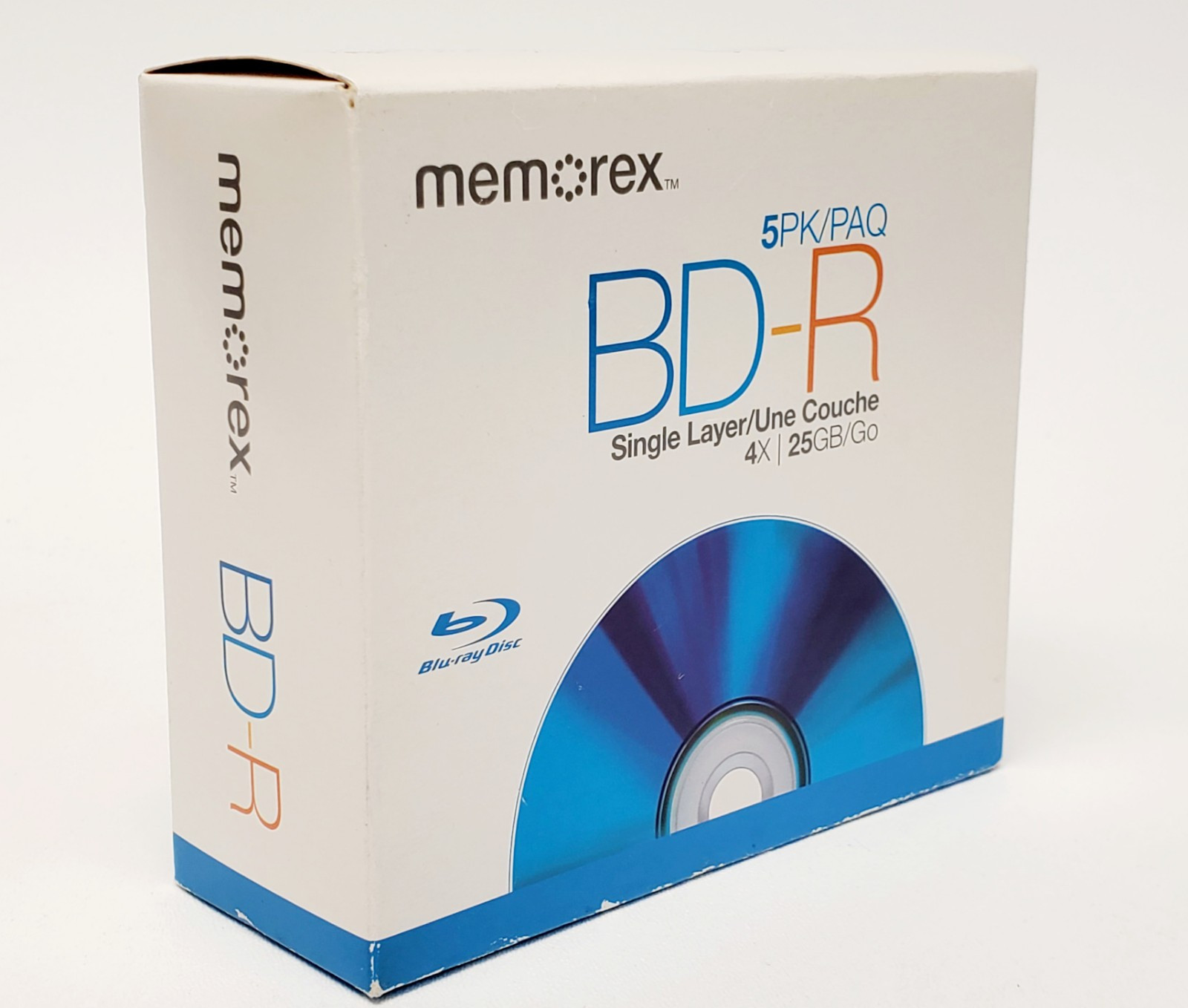 Memorex  BD-R RECORDABLE BLU-RAY DISCS (5PK) 4x 25 GB Single Layer NEW SEALED