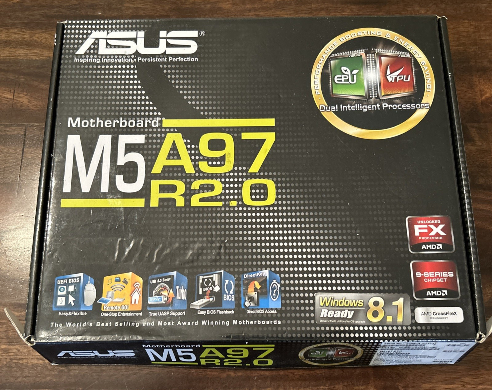 ASUS M5A97 LE R2.0 AMD3+ MOTHERBOARD.