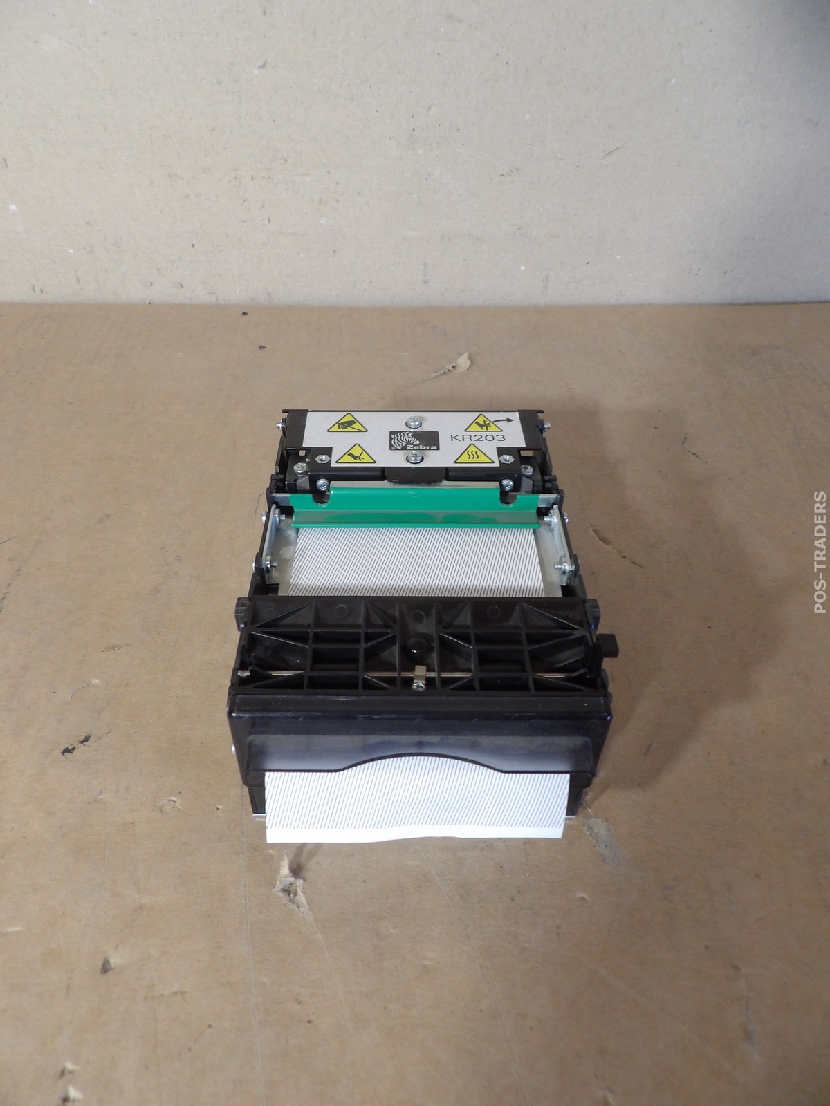 Zebra KR203 Direct Thermal Ticket Receipt Printer - TESTED OK - MISSING LATCH