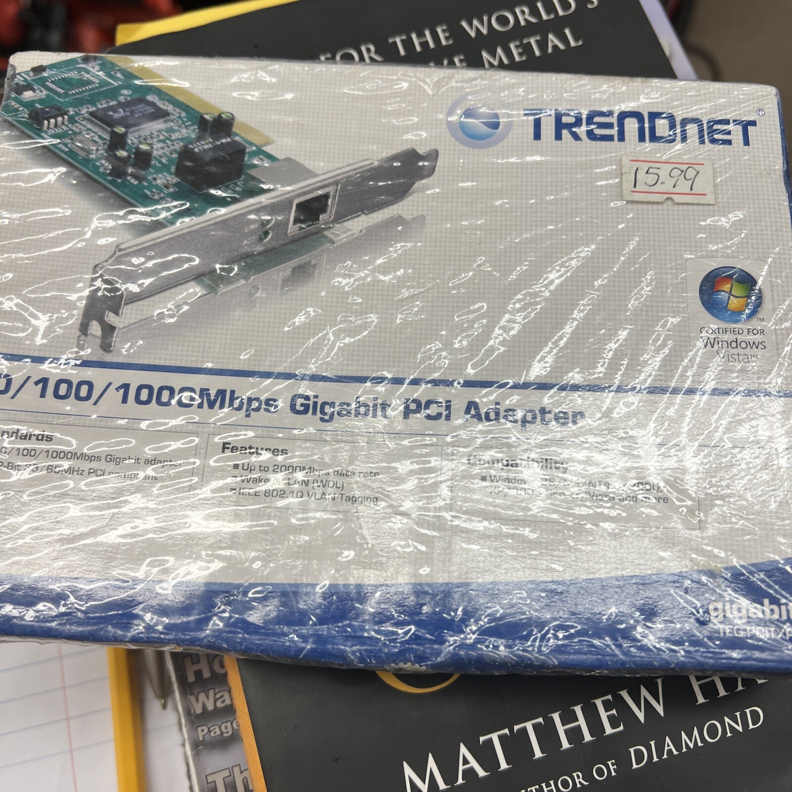 TRENDnet 32-bit 10/100/1000Mbps Copper Gigabit PCI Adapter (TEG-PCITXR) NIB