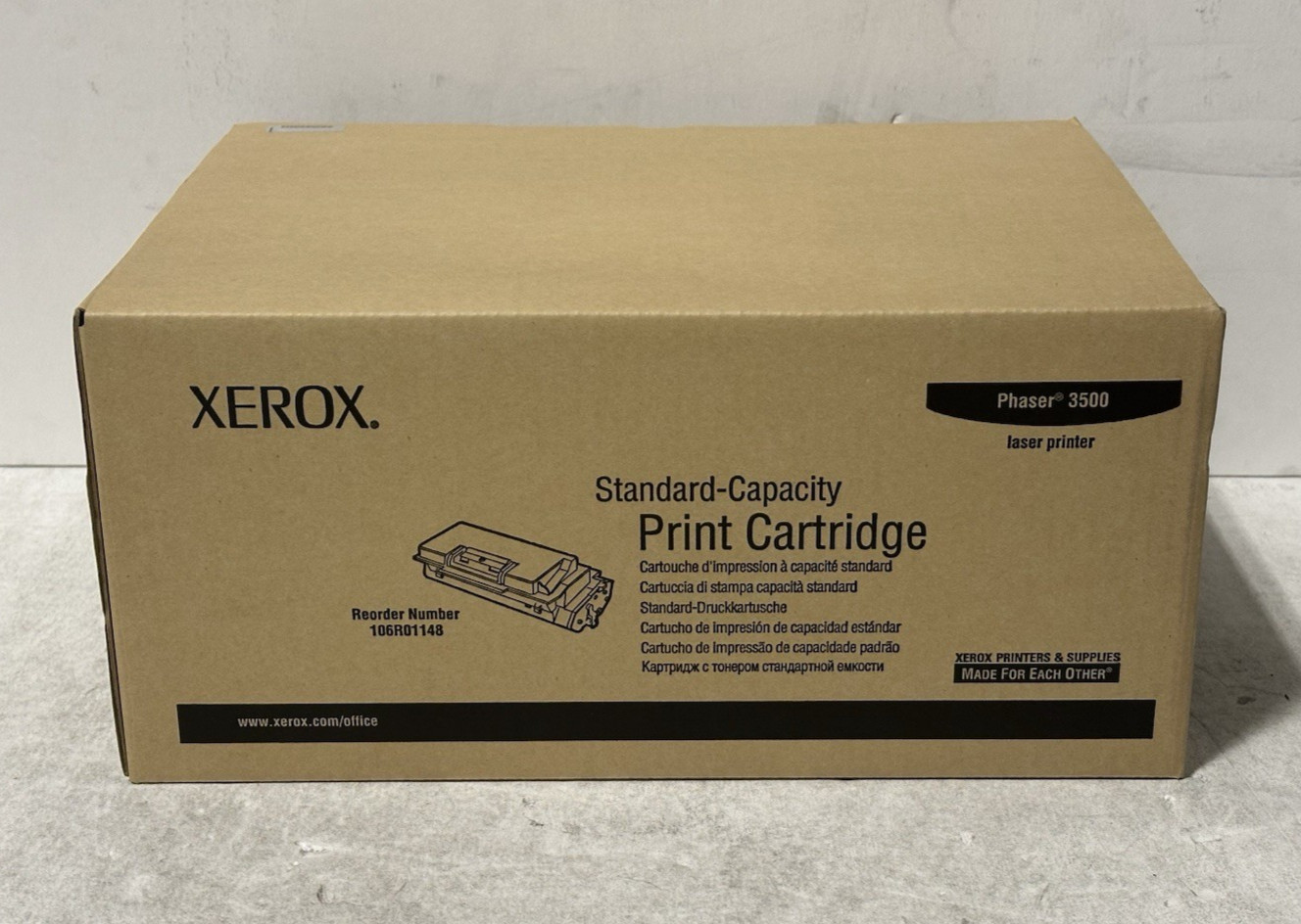 Genuine Xerox 106R01148 Standard-Capacity Print Cartridge for Phaser 3500-Black