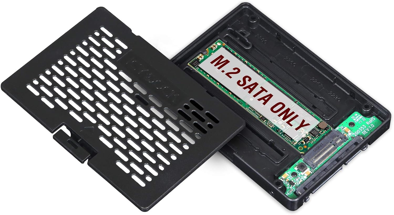 M.2 SATA SSD to 2.5" SATA SSD Converter Adapter | Ezconvert MB703M2P-B