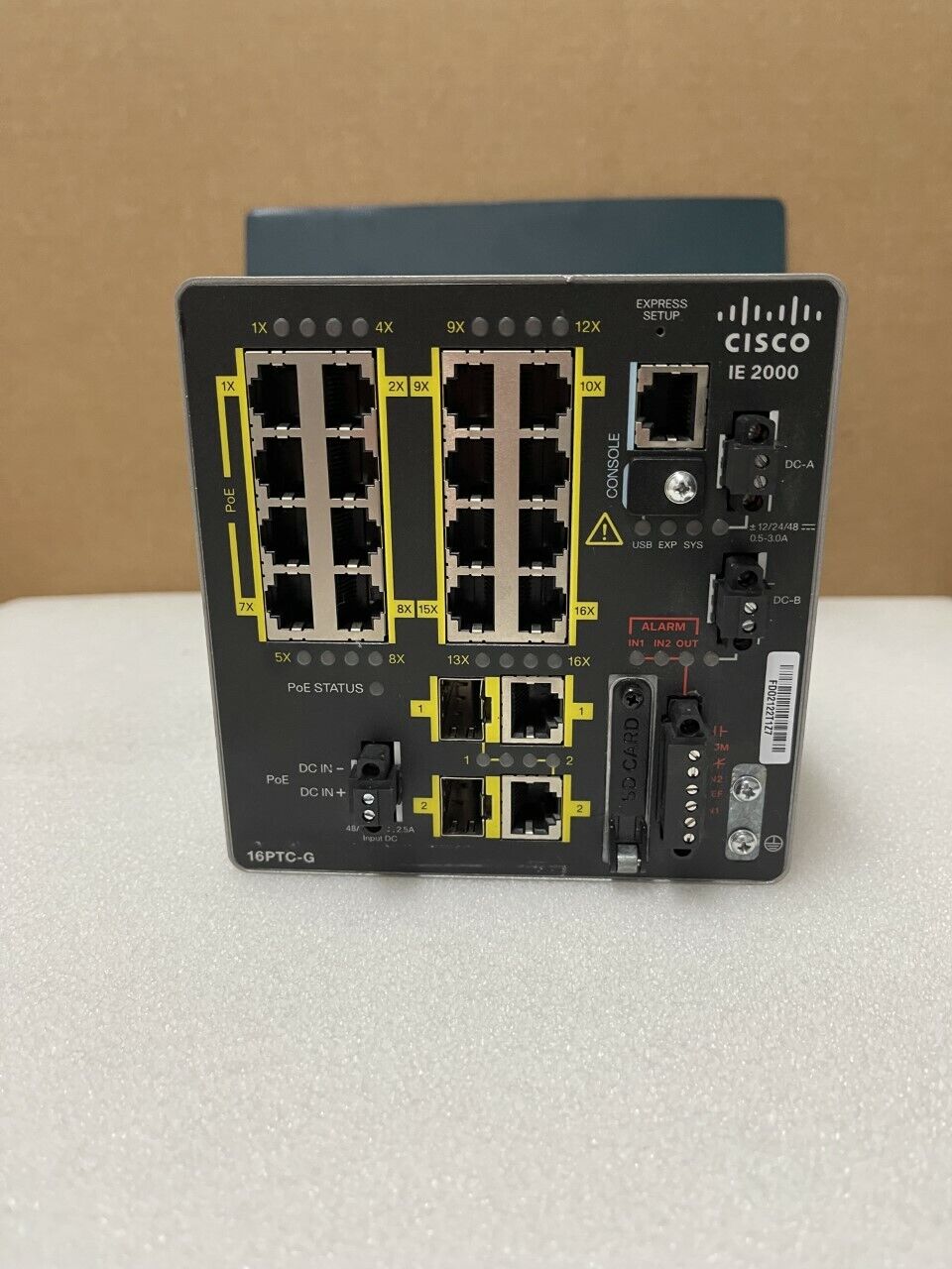 Cisco IE-2000-16PTC-G-E Industrial Network Switch Managed Fast Ethernet