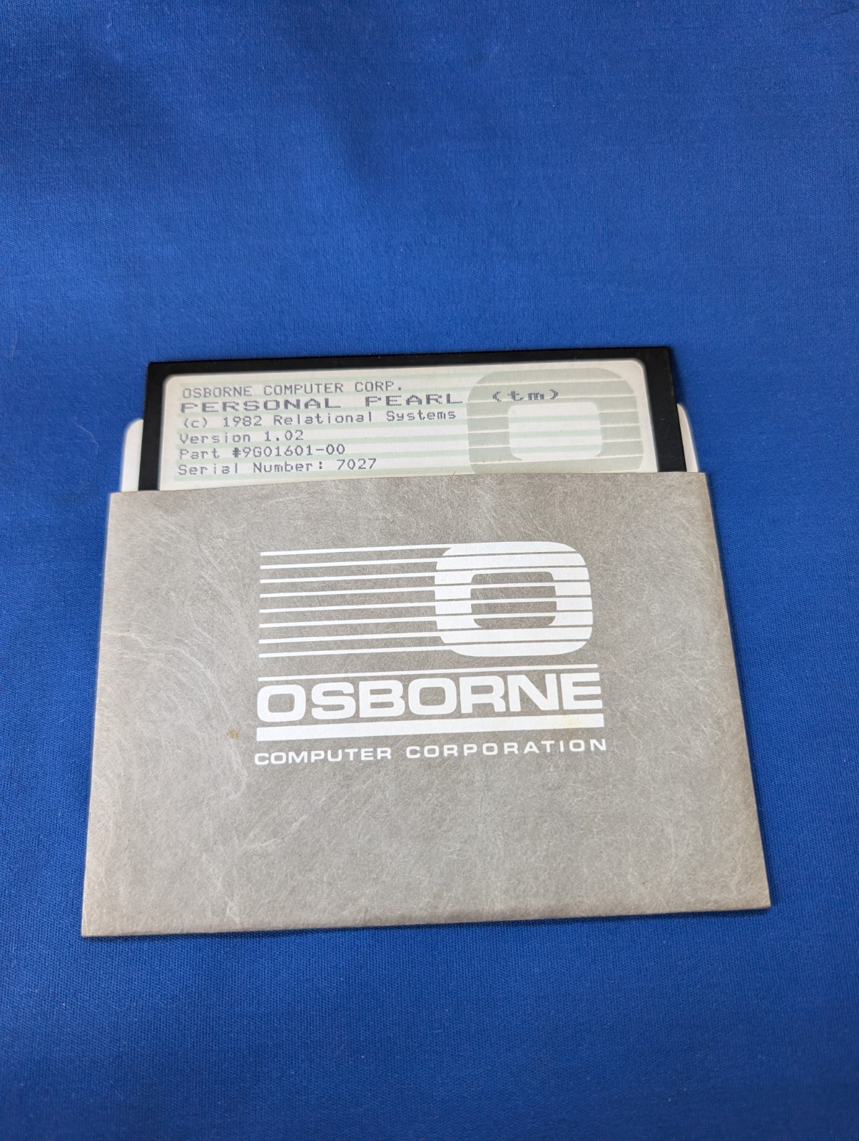 Osborne Computer Personal Pearl 1982 Relational Systems Version 1.02 Vintage 