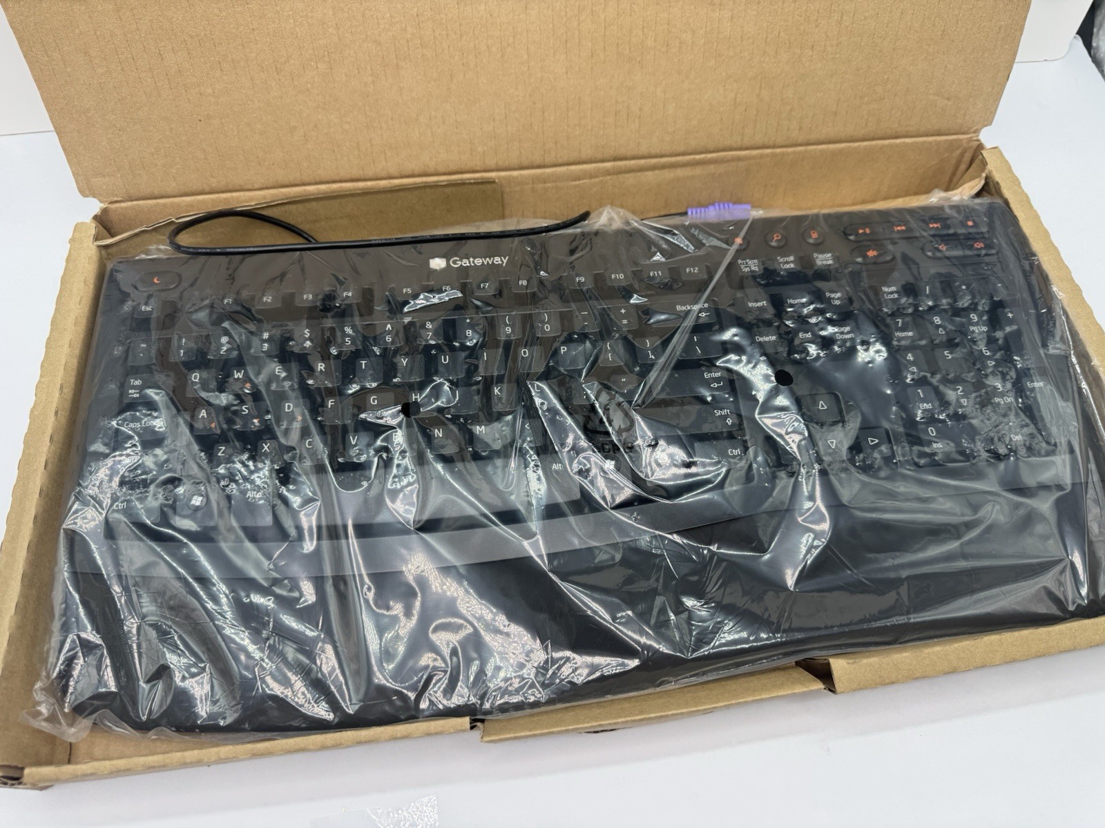 Gateway KB-0532 Black Wired Multimedia Computer Keyboard NEW