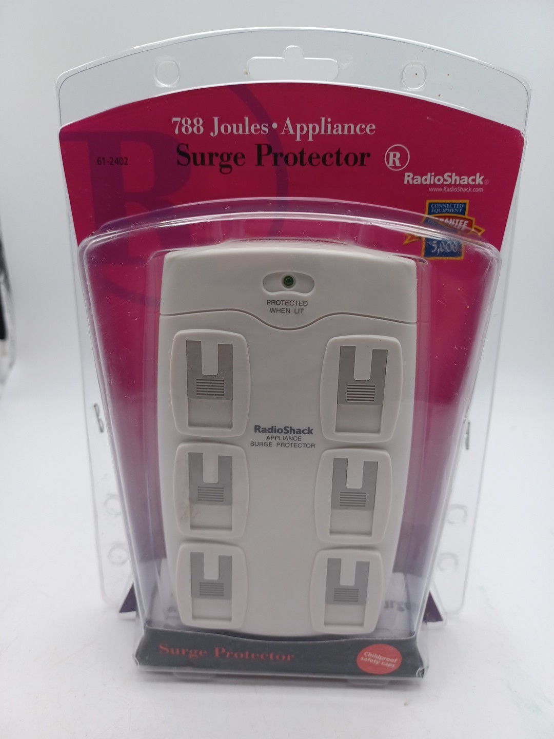 Radio Shack 788 Joules Appliance 6 Outlet Surge Protector