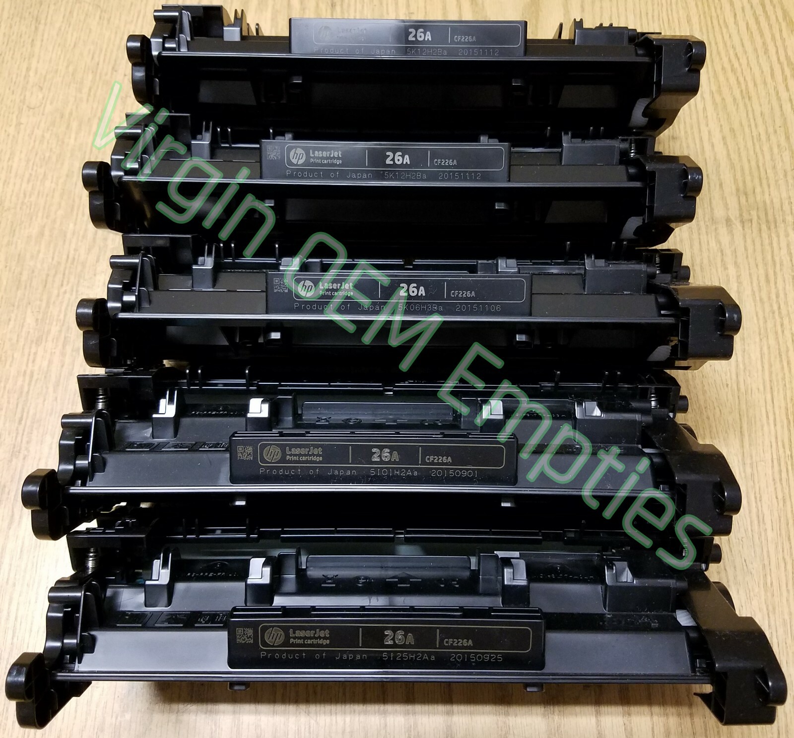 10 Virgin Genuine Empty HP 26A Laser Toner Cartridges  CF226A