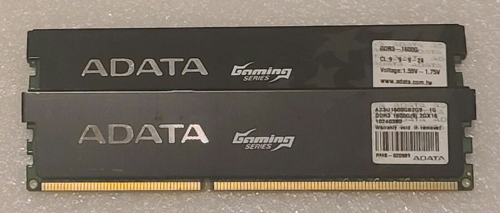 DDR3-1600 2GB (2x1GB) Desktop Memory ADATA AX3U1600GB2G9-1G